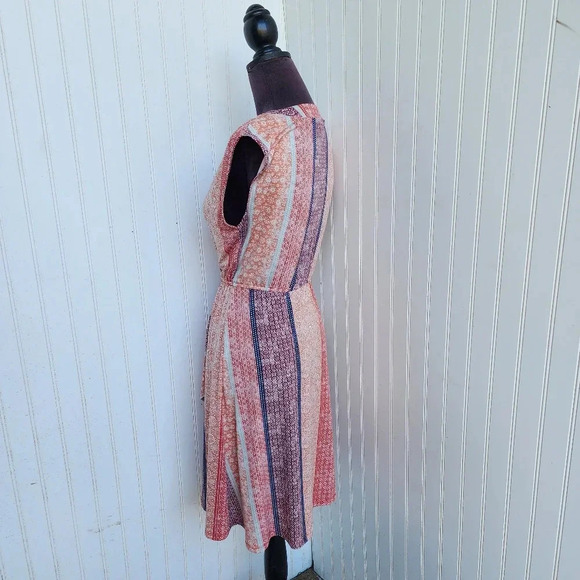 BCBG MAXAZRIA WOMEN'S Purple ORANGE DRESS Stretch WRAP CORAL ELEGANT XS - Picture 9 of 14